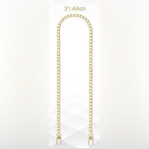 Gold Iron Metal Crossbody Chain for Wallet Purse Handbag Shoulder 31.4